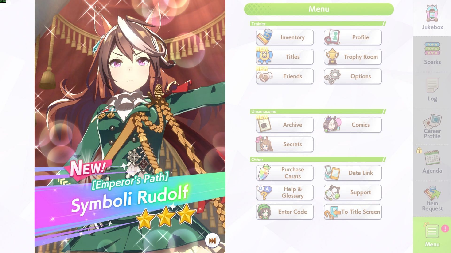 Symboli Rudolf in Umamusume Pretty Derby (Image via Cygames)